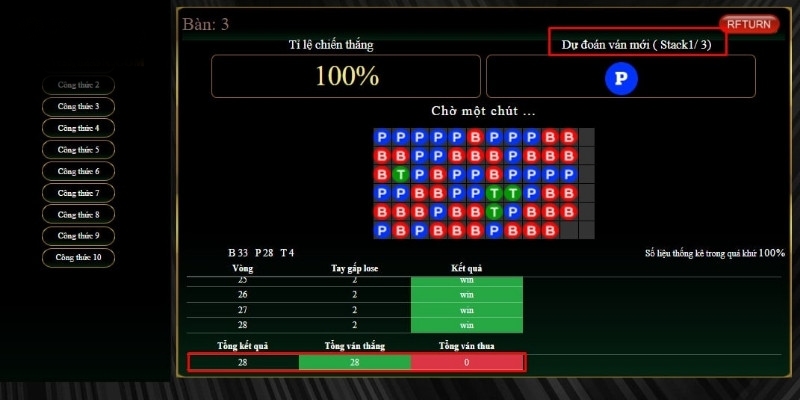 Đánh giá các đặc điểm khi dùng phần mềm dự đoán Baccarat